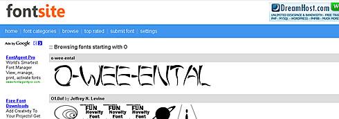 PHP Font Site Script