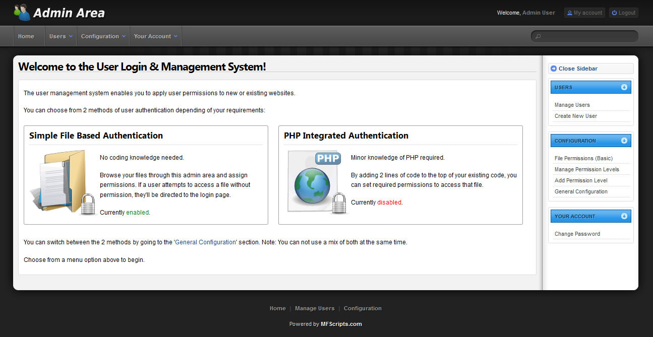 Windows 7 PHP Login & User Management 1 full