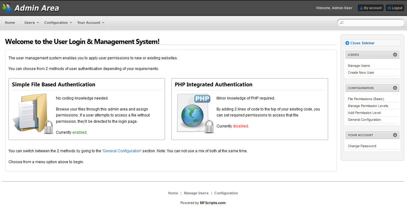 PHP Login Scripts � PHP Login and User Management Scripts
